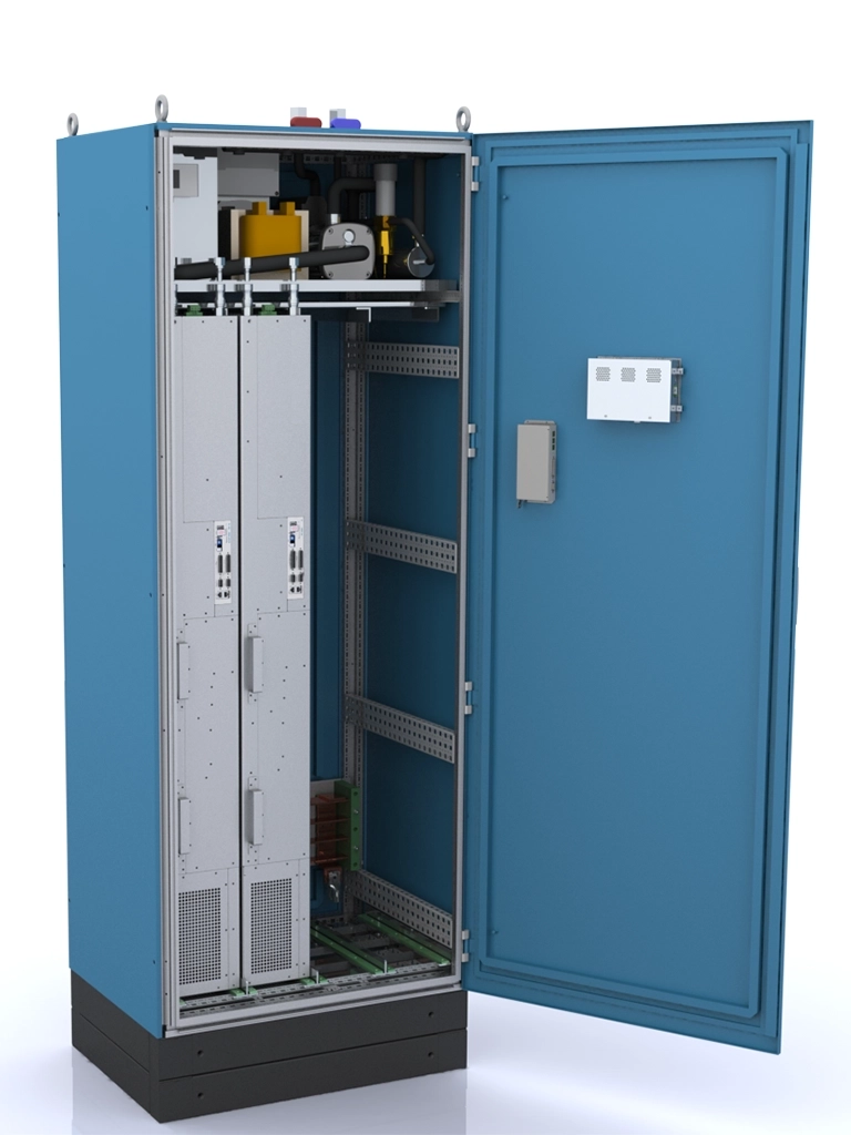 Cabinet for modules 140 A water-cooled